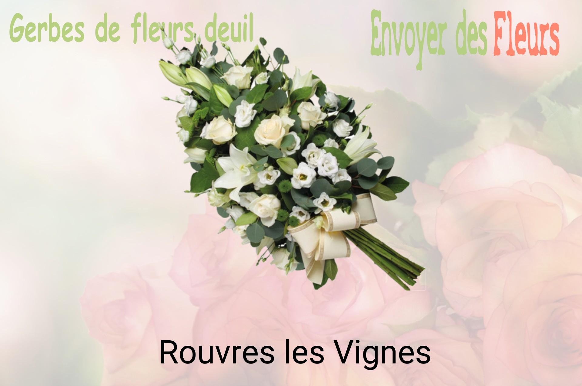 Gerbe de fleurs de deuil livrée à Rouvres-les-Vignes